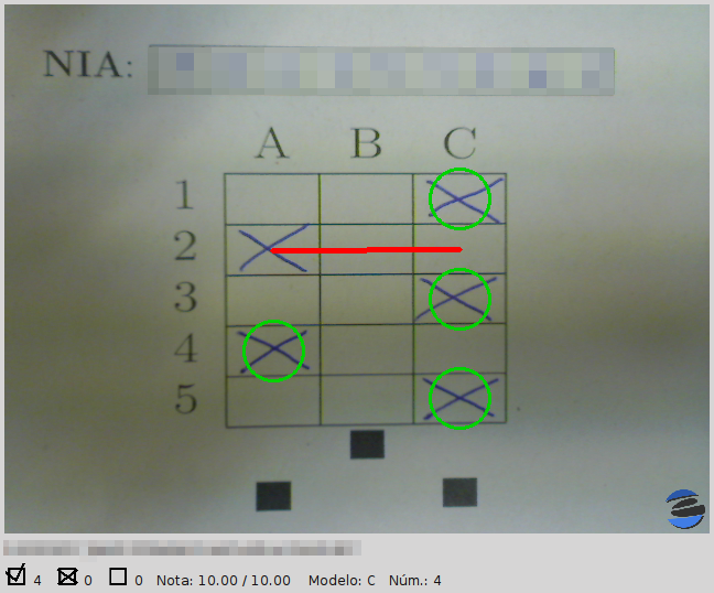 Set weight zero to void a question